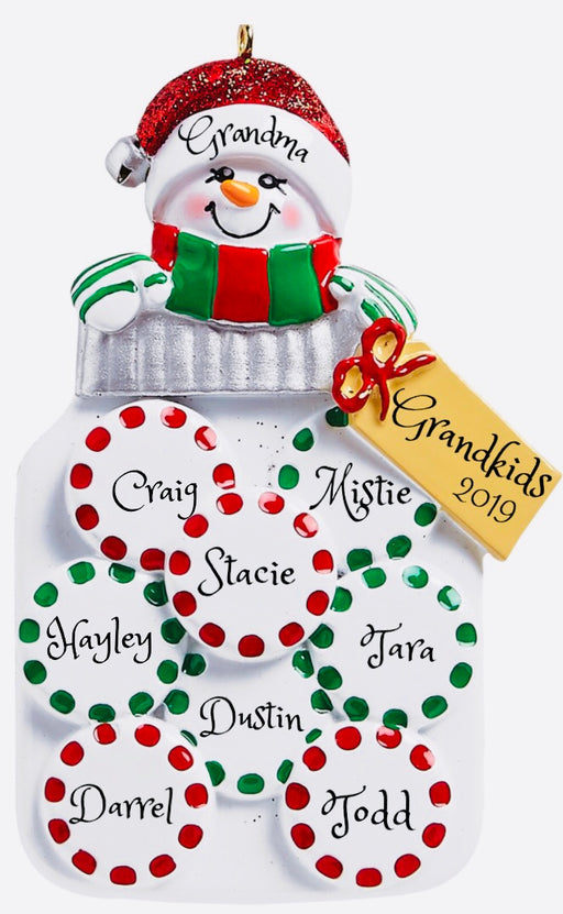Mason Jar Family of 9 - ornaments 365